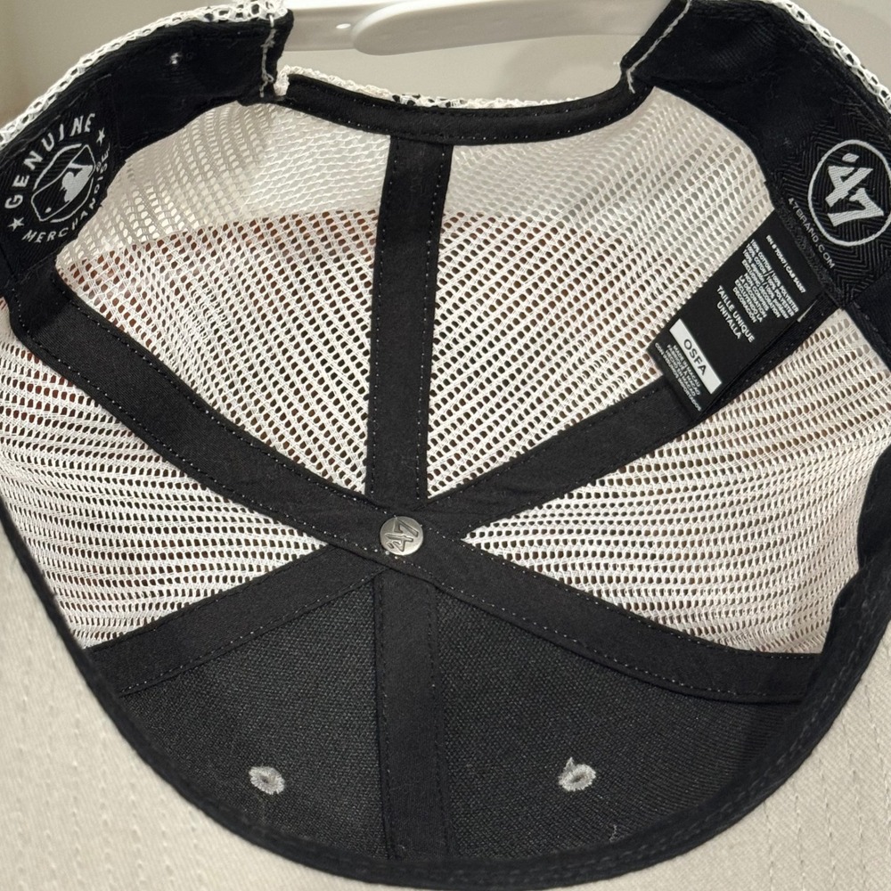 47 Brand New York‎ Yankees MLB Trucker Hat Gray White Mesh Snapback OSFA Cap - Picture 8 of 8